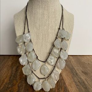 Resin Bead Layered Necklace